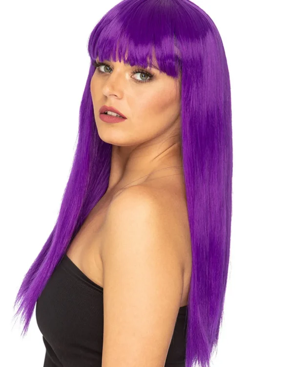 * Fashion Deluxe Amethyst Purple Long Wig> Halloween Accessories