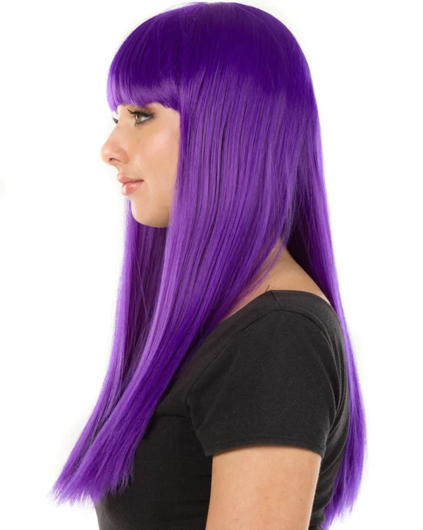 * Fashion Deluxe Amethyst Purple Long Wig> Halloween Accessories