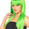 * Fashion Deluxe Apple Green Long Wig> Halloween Wigs