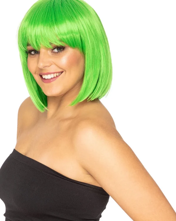 * Fashion Deluxe Apple Green Bob Wig> Halloween Wigs