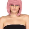 * Fashion Deluxe Ashes Of Roses Pink Bob Wig> Halloween Wigs