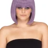 * Fashion Deluxe Ashes Of Violets Purple Bob Wig> Halloween Wigs