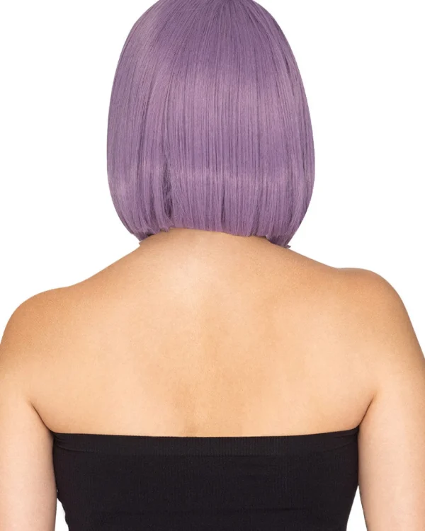 * Fashion Deluxe Ashes Of Violets Purple Bob Wig> Halloween Wigs