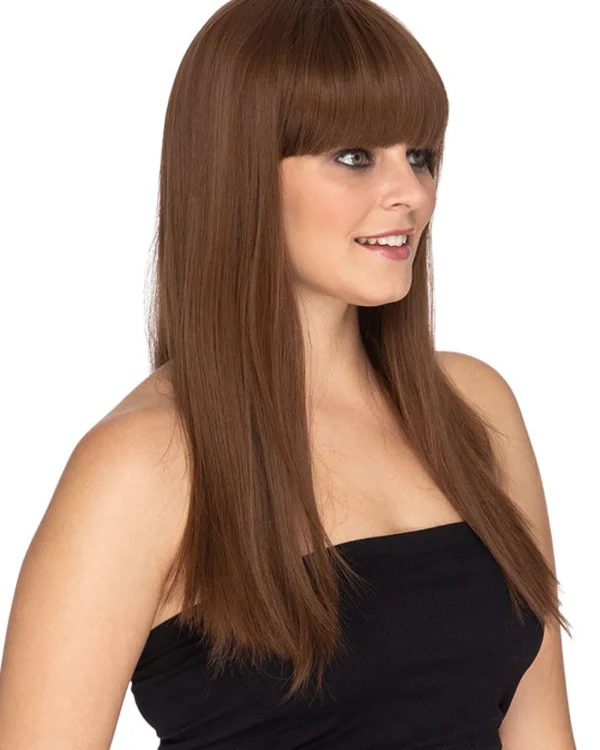 * Fashion Deluxe Brunette Long Wig> Halloween Wigs