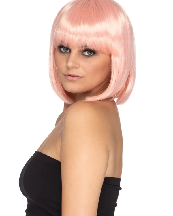 * Fashion Deluxe Fairy Floss Pink Bob Wig> Halloween Wigs