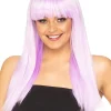 * Fashion Deluxe Frosted Lavender Long Wig> Halloween Wigs