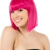 * Fashion Deluxe Fuschia Pink Bob Wig> Halloween Wigs