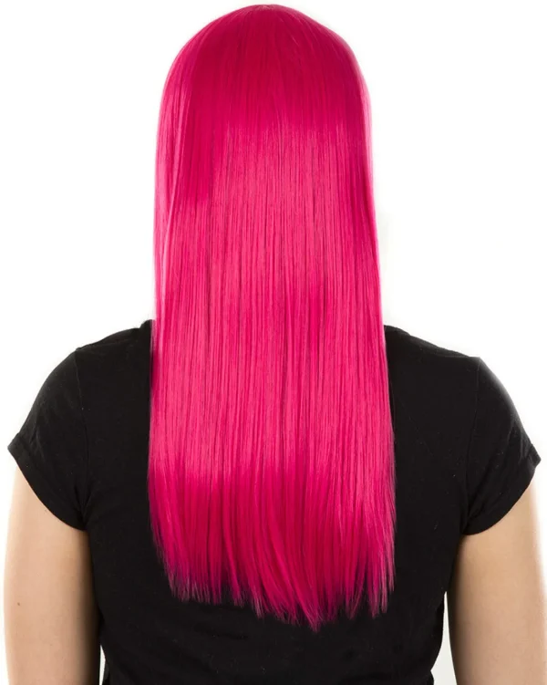 * Fashion Deluxe Fuschia Pink Long Wig> Halloween Wigs