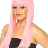 * Fashion Deluxe Musk Stick Pink Long Wig> Halloween Wigs