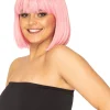 * Fashion Deluxe Musk Stick Pink Bob Wig> Halloween Wigs