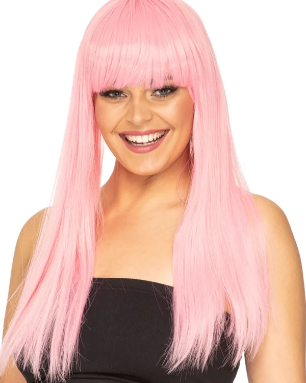 * Fashion Deluxe Musk Stick Pink Long Wig> Halloween Wigs