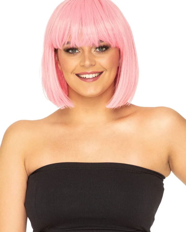 * Fashion Deluxe Musk Stick Pink Bob Wig> Halloween Wigs