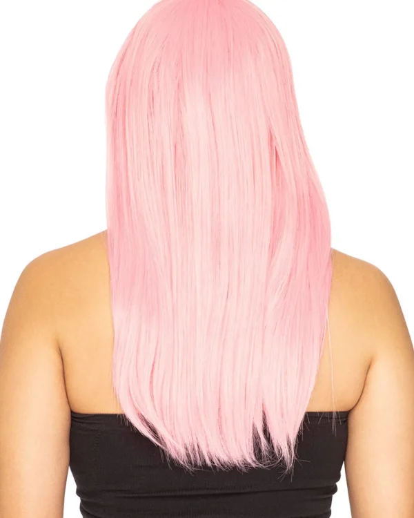 * Fashion Deluxe Musk Stick Pink Long Wig> Halloween Wigs