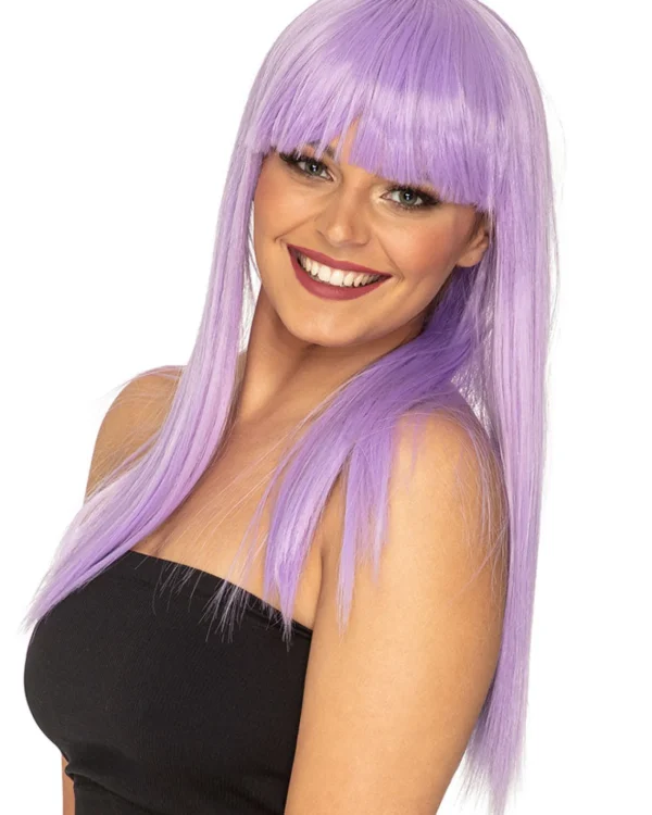 * Fashion Deluxe Pastel Lavender Long Wig> Halloween Wigs