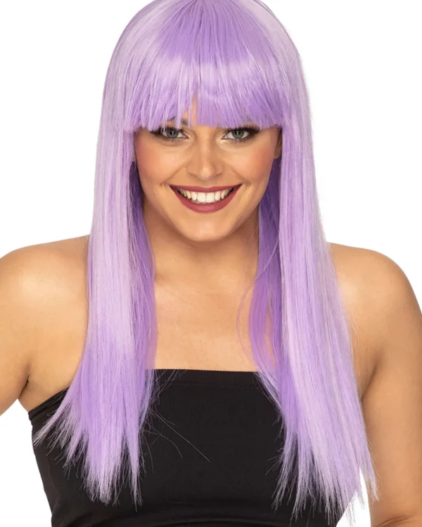 * Fashion Deluxe Pastel Lavender Long Wig> Halloween Wigs