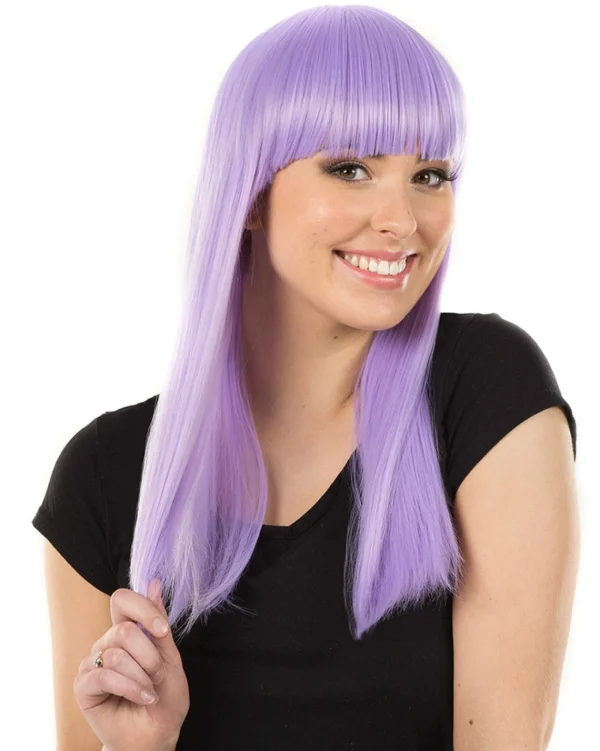 * Fashion Deluxe Pastel Lavender Long Wig> Halloween Wigs