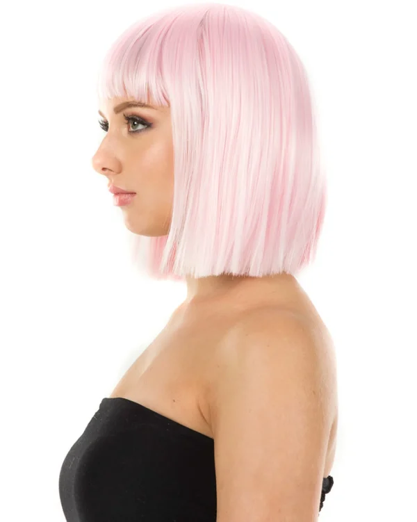 * Fashion Deluxe Pastel Pink Bob Wig> Halloween Wigs