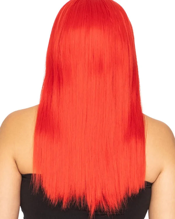 * Fashion Deluxe Red Long Wig> Halloween Accessories