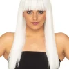 * Fashion Deluxe White Long Wig> Halloween Accessories