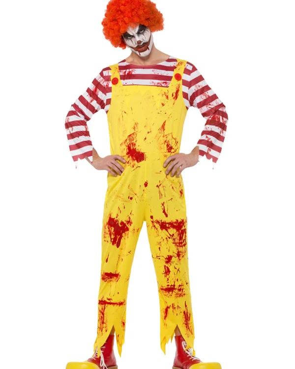 Smiffys Fast Food Kreepy Killer Clown Mens Costume>Men Men's Costumes