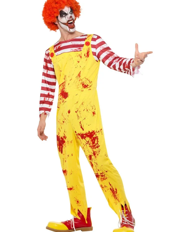 Smiffys Fast Food Kreepy Killer Clown Mens Costume>Men Men's Costumes