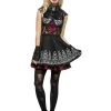 Smiffys Fever Day Of The Dead Womens Costume>Women Women's Costumes