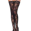 Leg Avenue Floral Lace Thigh High Stay Ups> Halloween Hosiery