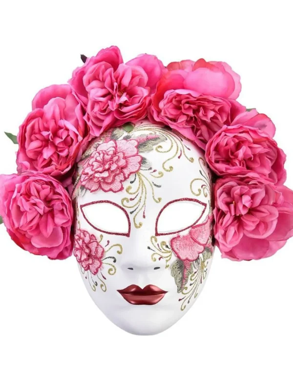 Tomfoolery Florencia Floral Day Of The Dead Mask> Day Of The Dead