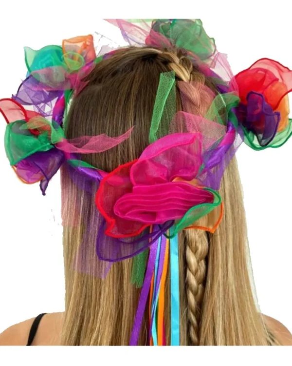 Fairy Girls Flower Pixie Rainbow Headpiece> Halloween Hats