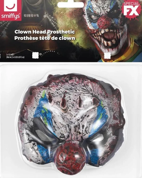 Smiffys Foam Latex Clown Prosthetic Half Mask> Halloween Masks