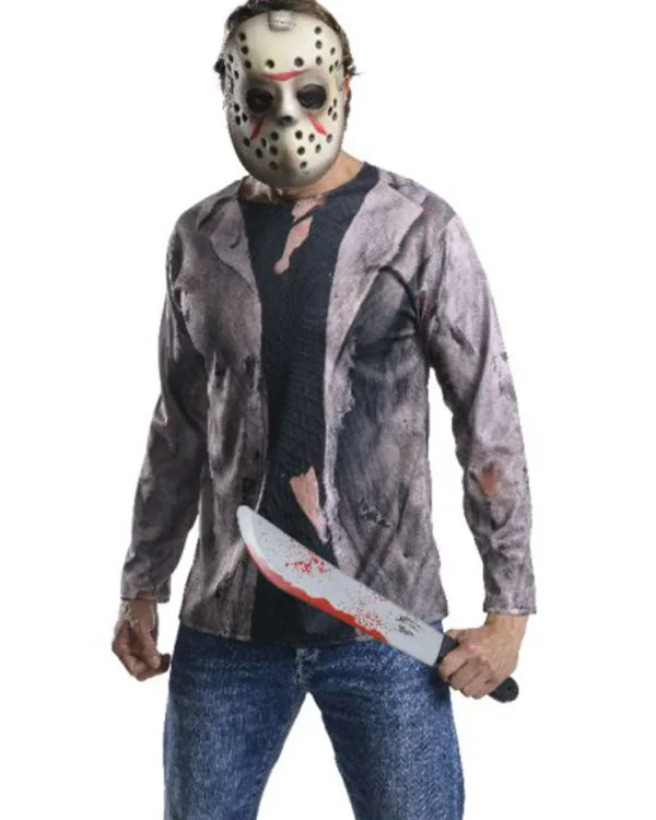 Rubies Friday The 13Th Jason Vorhees Top Mask And Machete Kit>Men Men's Costumes