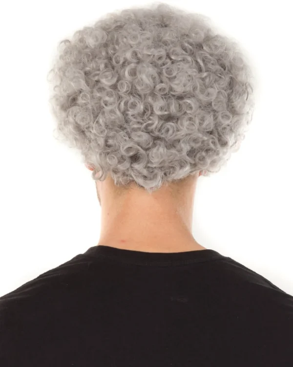 * Funky Grey Curly Wig> Halloween Wigs