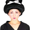 Rubies Geisha Girl Black Wig With Pale Pink Bow> Halloween Wigs