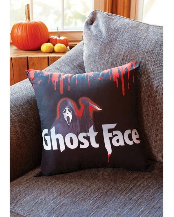 Fun World Ghost Face Blood Drop Pillow Cover> Ghosts &Amp; Reapers