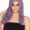 * Glamour Deluxe Ashes Of Violets Purple Long Wavy Wig> Halloween Wigs