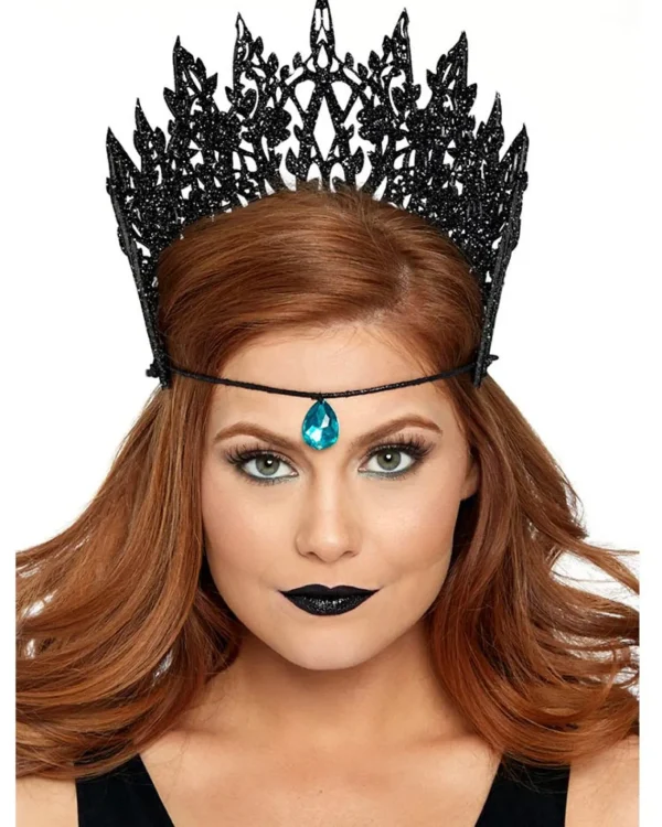 Leg Avenue Glitter Die Cut Crown With Jewel Accent> Halloween Accessories