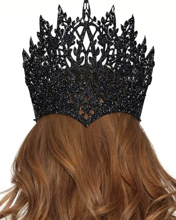 Leg Avenue Glitter Die Cut Crown With Jewel Accent> Halloween Accessories