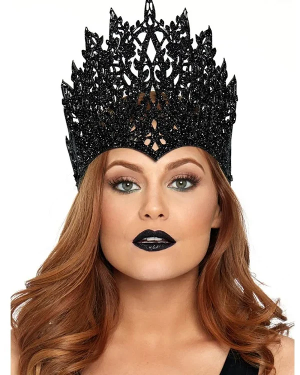 Leg Avenue Glitter Die Cut Crown With Jewel Accent> Halloween Accessories