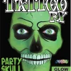 Tinsley Transfers Glow In The Dark Party Skull Face Tattoo Kit> Halloween Accessories