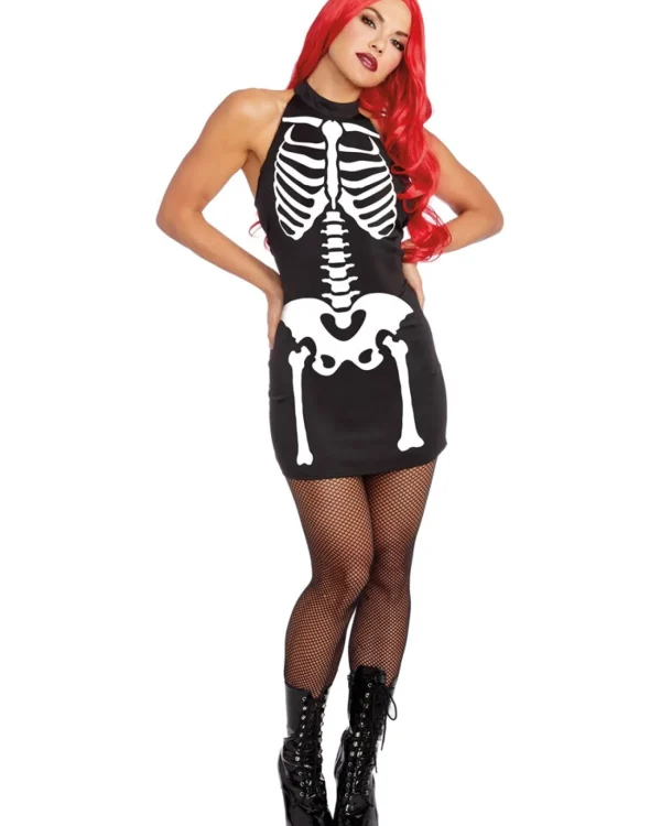 Dreamgirl International Glow In The Dark Skeleton Dress Womens Costume>Women Women's Costumes