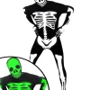 Morph Costumes Glow Skeleton Morphsuit Adult Costume>Men Men's Costumes