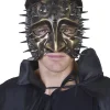 Tomfoolery Gold Lazzero Eye Mask With Spikes> Halloween Masks