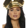 Forplay Gold Metallic Cop Hat> Halloween Hats