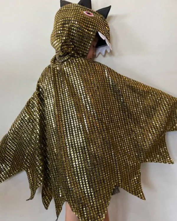 Fairy Girls Golden Dragon Cape> Halloween Capes