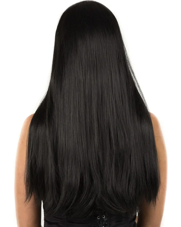 * Gothic Deluxe Black Long Wig> Halloween Accessories