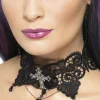 Smiffys Gothic Lace Choker> Halloween Accessories