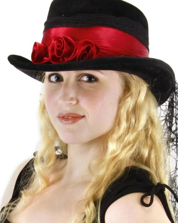 Elope Gothic Rose Top Hat> Halloween Accessories