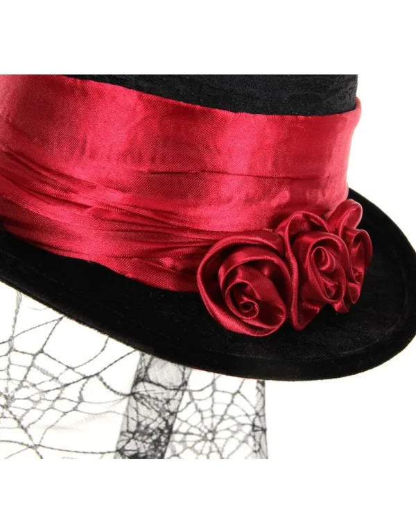 Elope Gothic Rose Top Hat> Halloween Accessories