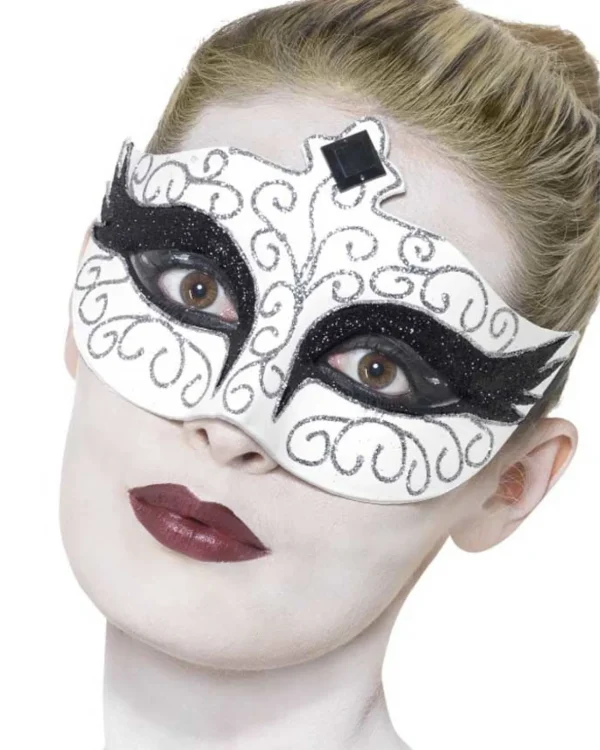 Smiffys Gothic Swan Masquerade Mask> Halloween Accessories