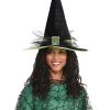 Amscan AU Green Witchcraft Hat> Halloween Accessories